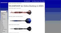 Desktop Screenshot of ms-dartshop.de