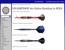 Tablet Screenshot of ms-dartshop.de